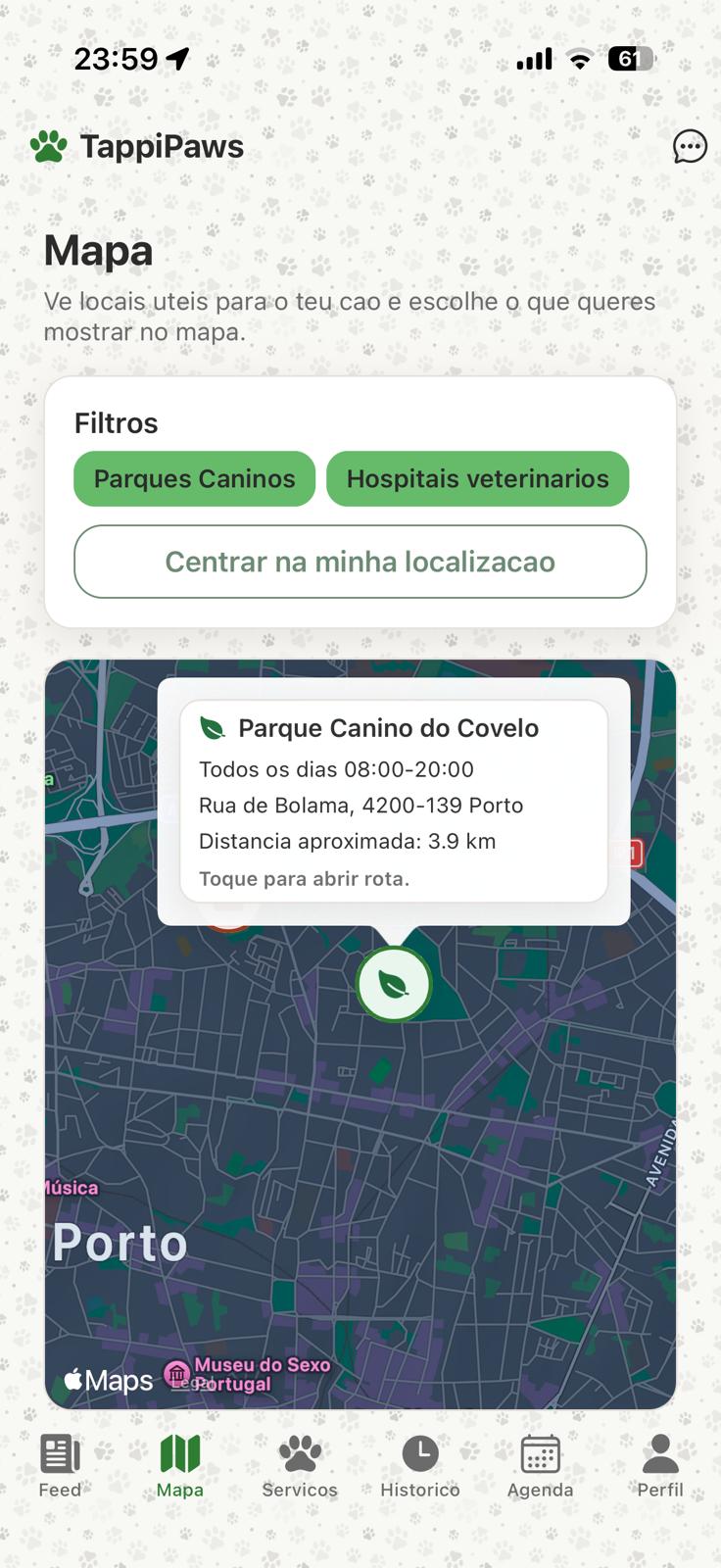 TappiPaws — app mobile React Native para iOS e Android